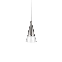 Ideallux CONO SP1 NICKEL függeszték fém, üveg, nikkel, áttetsző, GU10 - 322803