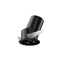 Ideallux QUARK FI 9.0W ADJUSTABLE 3000K BK beépíthető lámpa fém, fekete, LED, 9W, 950lm, 3000K - 322971