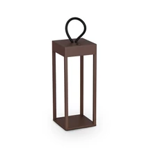 Ideallux ENYA TL COFFEE asztali lámpa fém, üveg, barna, áttetsző, LED, 5W, 300lm, 3000K, IP54 - 323244
