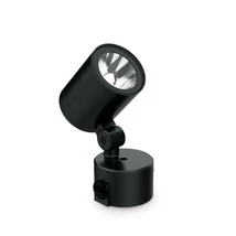 Ideallux O-ZONE PT SMALL kültéri állólámpa fém, üveg, fekete, áttetsző, LED, 13W, 1150lm, 3000K, IP66 - 325019