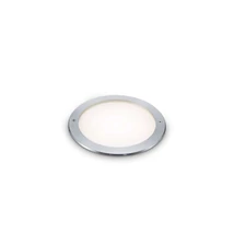 IdealLux TAURUS PT WIDE ROUND kültéri talajba építhető lámpa fém, üveg, szürke, fehér, LED, 3000K, 6W, 620lm, IP67 - 325637