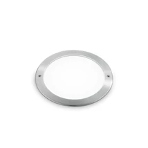 IdealLux TAURUS PT WIDE ROUND kültéri talajba építhető lámpa fém, üveg, szürke, fehér, LED, 3000K, 16W, 1750lm, IP67 - 325699