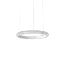 Ideallux MIRACLE SP D40 függeszték fém, akril, fehér, áttetsző, LED, 25W, 3300lm, 3000K - 325804