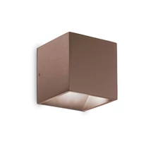 IdealLux RUBIK AP kültéri fali lámpa fém, kávészín, LED, 4000K, 8.5W, 730lm, IP54 - 326634