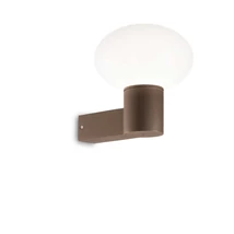 IdealLux CLIO MAP1 kültéri fali lámpa fém, kávészín, E27, IP44 - 326788