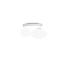 Ideallux NINFEA AP2 BIANCO mennyezeti lámpa fém, üveg, fehér, G9 - 327716