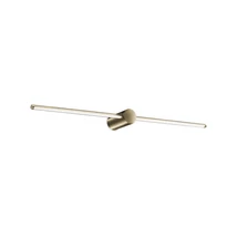 IdealLux FILO AP D075 fali lámpa fém, műanyag, sárgaréz, fehér, LED, 3000K, 12.5W, 1450lm - 327792
