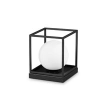 IdealLux LINGOTTO TL1 BIG asztali lámpa fém, üveg, fekete, fehér, E14 - 327877