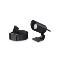Ideallux KOALA AP 3W kültéri fali lámpa fém, üveg, fekete, áttetsző, LED, 3W, 250lm, 3000K, IP65 - 331355