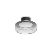 Ideallux TOPICO PL D25 mennyezeti lámpa fém, üveg, fekete, füstszín, LED, 12W, 1450lm, 3000K - 333007