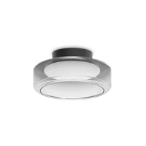 Ideallux TOPICO PL D35 mennyezeti lámpa fém, üveg, fekete, füstszín, LED, 19W, 1850lm, 3000K - 333014