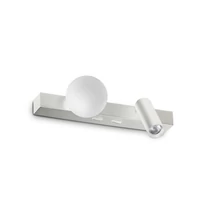 Ideallux PING PONG AP BIANCO fali lámpa fém, akril, fehér, szatén, LED, 6W, 600lm, 3000K - 336534