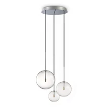 IdealLux EQUINOXE függeszték fém, üveg, króm, áttetsző, G4 - 339696