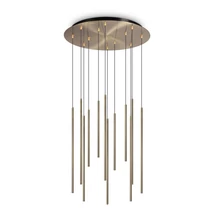 Ideallux FILO SP12 OTTONE függeszték fém, sárgaréz. LED, 19W, 2050lm, 2700K - 341101