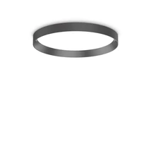 Ideallux FLY PL D45 NERO mennyezeti lámpa fém, fekete, LED, 26W, 3300lm, 2700K, IP40 - 341170