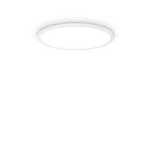 Ideallux FLY SLIM PL D45 mennyezeti lámpa fém, fehér, LED, 26W, 3300lm, 2700K, IP40 - 341231