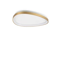 Ideallux GEMINI PL D061 ON-OFF OTTONE mennyezeti lámpa fém, műanyag, sárgaréz, opál, LED, 30W, 3300lm, 2700K - 341484