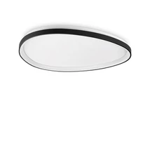 Ideallux GEMINI PL D081 ON-OFF NERO mennyezeti lámpa fém, műanyag, fekete, opál, LED, 42W, 4150lm, 2700K - 341507