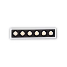 Ideallux LIKA FI SLIM 10W WH beépíthető lámpa fém, fehér, fekete, LED, 10W, 1200lm, 4000K - 341675