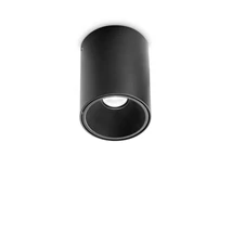 Ideallux NITRO PL ROUND D08 NERO mennyezeti lámpa fém, fekete, LED, 10W, 900lm, 2700K - 341798