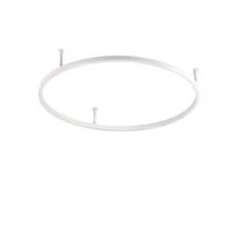Ideallux ORACLE SLIM PL D070 ROUND ON-OFF WH mennyezeti lámpa fém, műanyag, fehér, opál, LED, 37W, 4350lm, 4000K - 341958