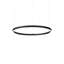 Ideallux ORACLE SLIM SP D050 ROUND DALI BK függeszték fém, műanyag, fekete, opál, LED, 28W, 3100lm, 4000K - 342023
