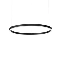 Ideallux ORACLE SLIM SP D070 ROUND DALI BK függeszték fém, műanyag, fekete, opál, LED, 40W, 4450lm, 4000K - 342061