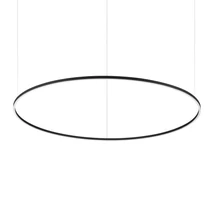 Ideallux ORACLE SLIM SP D150 ROUND DALI BK függeszték fém, műanyag, fekete, opál, LED, 77W, 7450lm, 4000K - 342184