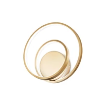 Ideallux OZ AP ON-OFF OTTONE fali lámpa fém, sárgaréz, LED, 26W, 2450lm, 2700K - 342245
