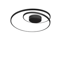Ideallux OZ PL ON-OFF NERO mennyezeti lámpa fém, fekete, LED, 47W, 5000lm, 2700K - 342290