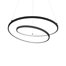 Ideallux OZ SP D80 ON-OFF NERO függeszték fém, fekete, LED, 52W, 6400lm, 4000K - 342443