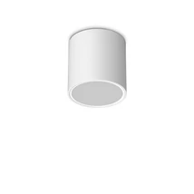 Ideallux TECHO PL1 ROUND D15 BIANCO kültéri mennyezeti lámpa fém, üveg, fehér, áttetsző, GU10, IP54 - 342689