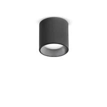 Ideallux NITRO PL ROUND D04 NERO mennyezeti lámpa fém, fekete, LED, 4W, 290lm, 2700K - 342795