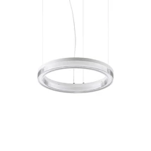 IdealLux CROWN függeszték fém, akril, fehér, LED, 21W, 3000K, 2050Lm - 343402
