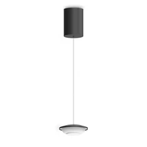 Ideallux MAPA MINI MSP1 BIG NERO függeszték fém, üveg, fekete, szatén, LED, 4W, 400lm, 3000K - 343648