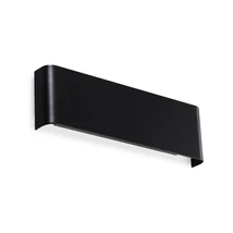 Ideallux DELTA AP D030 NERO fali lámpa fém, műanyag, fekete, opál, LED, 10W, 1150lm, 4000K - 345178