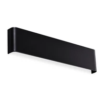 Ideallux DELTA AP D041 3000K NERO fali lámpa fém, műanyag, fekete, opál, LED, 14W, 1550lm, 3000K - 345185