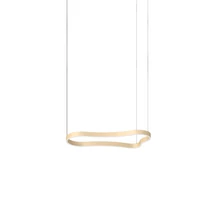 Ideallux WAVES-1 SP ORO függeszték fém, arany, LED, 37W, 5000lm, 3000K - 345222