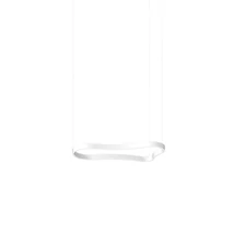 Ideallux WAVES-1 SP BIANCO függeszték fém, fehér, LED, 37W, 5000lm, 3000K - 345239