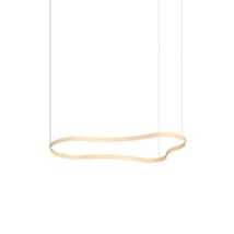 Ideallux WAVES-3 SP ORO függeszték fém, arany, LED, 54W, 7500lm, 3000K - 345284