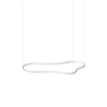 Ideallux WAVES-3 SP BIANCO függeszték fém, fehér, LED, 54W, 7500lm, 3000K - 345291