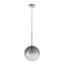 Ideallux EQUINOXE SP1 D25 FUME' SFUMATO függeszték fém, üveg, króm, füstszín, G4 - 345376
