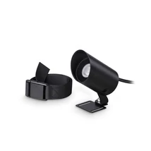 Ideallux KOALA AP 7W kültéri fali lámpa fém, üveg, fekete, áttetsző. LED, 7W, 630lm, 3000K, IP65 - 345666