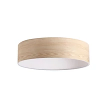 Ideallux SET UP PARALUME SLIM D70 H18 LEGNO búra szövet, fa - 346021