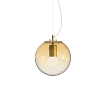 Ideallux MAPA CLEAR SP1 D20 AMBRA függeszték fém, üveg, borostyán, E27 - 346540