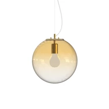 Ideallux MAPA CLEAR SP1 D30 AMBRA függeszték fém, üveg, borostyán, E27 - 346557