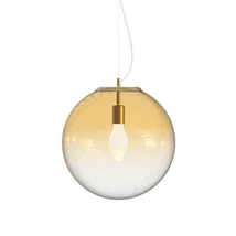 Ideallux MAPA CLEAR SP1 D40 AMBRA függeszték fém, üveg, borostyán, E27 - 346564