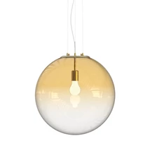 Ideallux MAPA CLEAR SP1 D50 AMBRA függeszték fém, üveg, borostyán, E27 - 346571