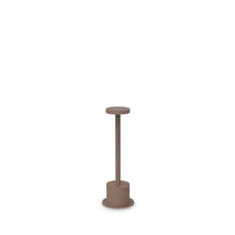 Ideallux TOFFEE PT D080 H025 COFFEE kültéri állólámpa fém, kávé, LED, 8W, 800lm, 3000K, IP65 - 347752