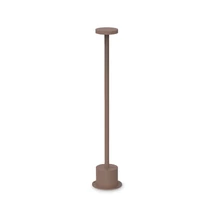 Ideallux TOFFEE PT D080 H050 COFFEE kültéri állólámpa fém, kávé, LED, 8W, 800lm, 3000K, IP65 - 347783